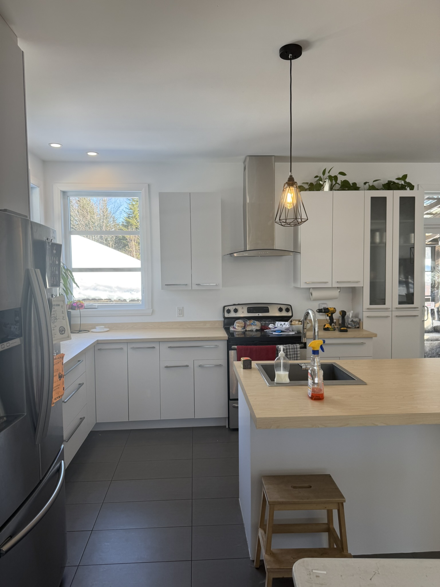 Kitchen after a wrap transformation